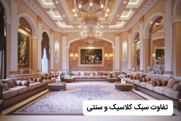 تفاوت دکوراسیون کلاسیک و سنتی