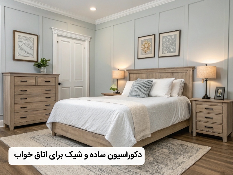 دکوراسیون ساده و زیبا برای اتاق خواب