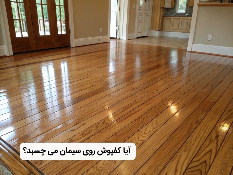 آیا می توان کفپوش را روی سیمان چسباند؟