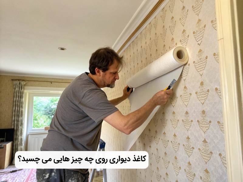کاغذ دیواری روی چه سطوحی می چسبد؟